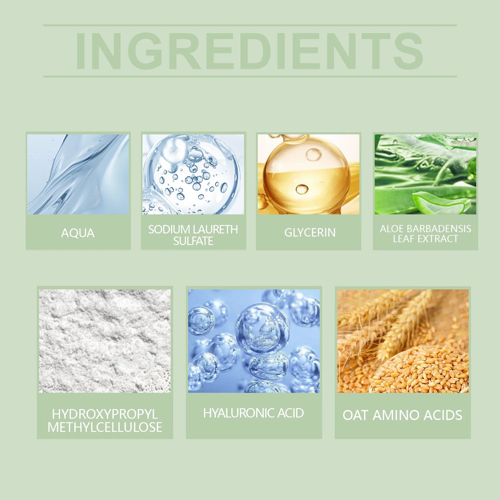 Hyaluronic Acid Cleansing Gel Pore Cleaning & Hydrating Non-Drying Face Wash Exfoliating Moisturizing Formula Facial Cleansing