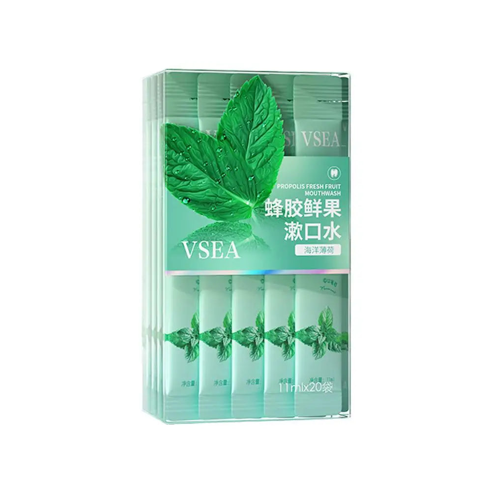 20pcs/Bag Protable Probiotic Mouthwash Portable Cleaning Mouthwash Strip Pack For Long-lasting Fragrance Oral