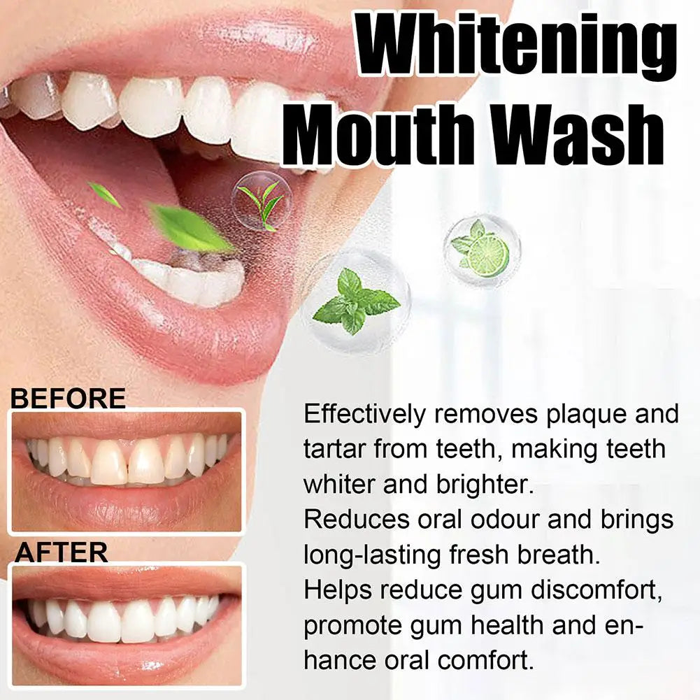 NEW Coconut Mint Pulling Oil Mouthwash Alcohol-free Teeth Whitening Fresh Oral Breath Oral Jelly Whitening Teeth Set