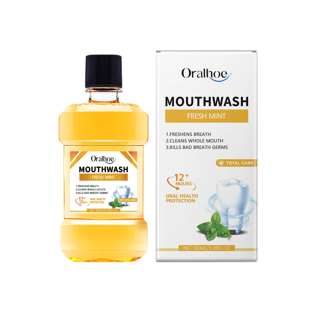 Breath Freshener Mouthwash Mint Flavor Remove Mouth Bad Smell Reduce Dental Tartar Plaque Brighten Tooth Oral Hygiene Cleaning