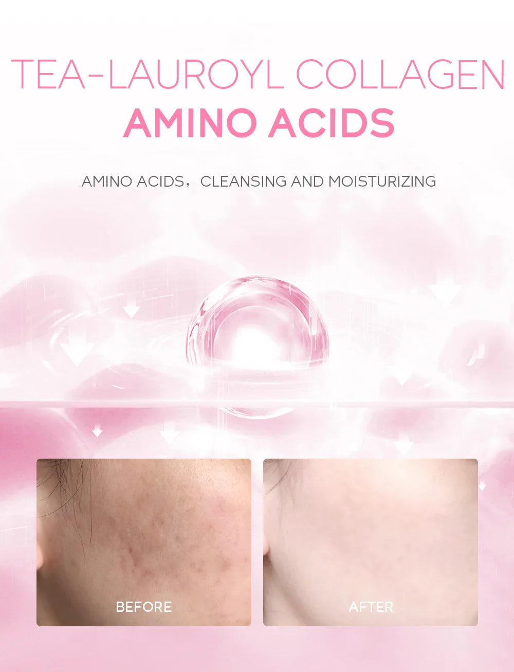 Japanese Cherry Blossom or Vitamin C Facial Cleanser Skin Cleansing Moisturizing  Blackhead Remove Skincare Face Wash Foam Face