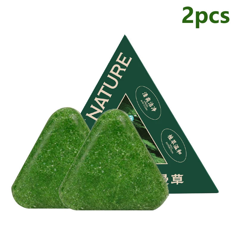 120g Seven-green Usman Orchidaceae Shampoo Refreshing Cleansing Oil Control Anti-Itch Replenishing Soap Soft Handmade Soap