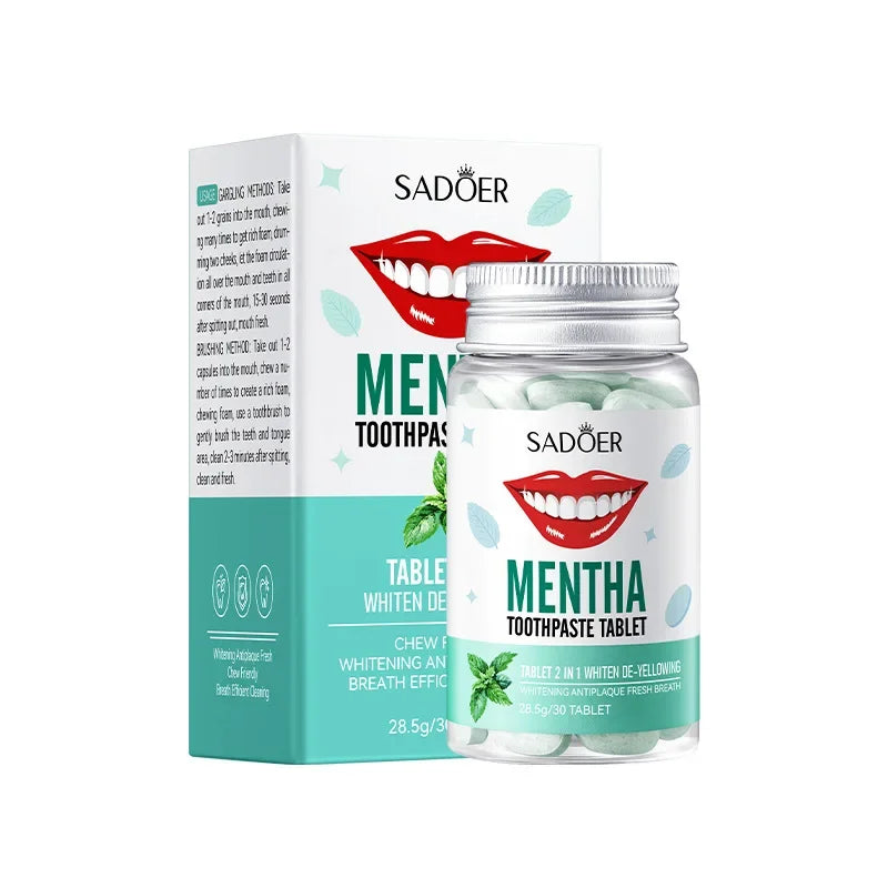 V34 Whitening Mouthwash Cleans Teeth Oral Travel Packet Individual Mouthwash for Oral Cleaning Tools Removel Teeth Stain 20Pcs