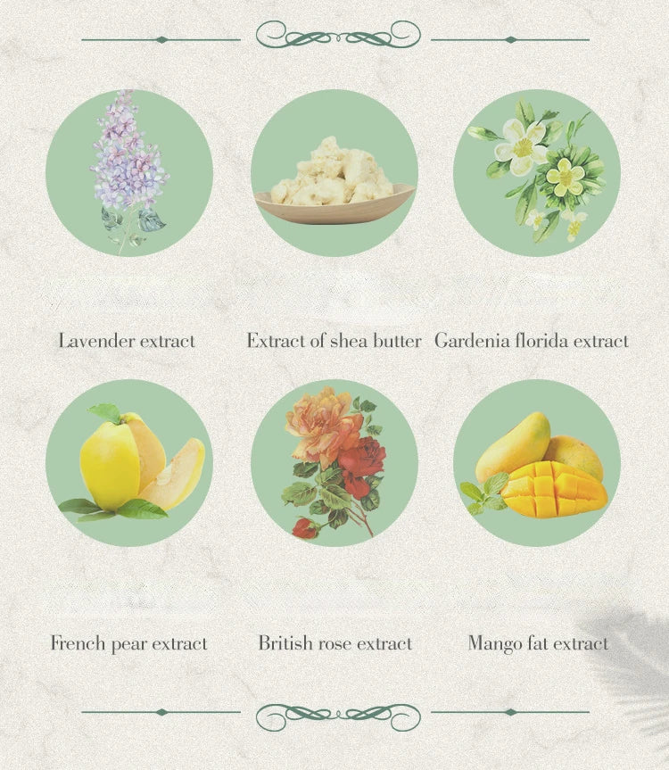 200g French Lavender Rose Gardenia Sea Salt Soap Bar Fragrance Collagene Eclaircissant Glutathion - Skin Care Beauty Soap