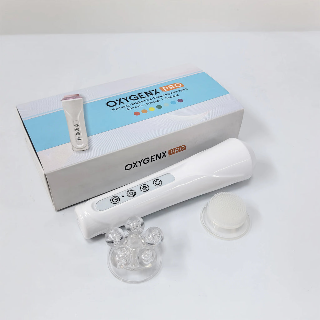 Newest Facial Roller Massage Co2 Oxygen Bubble Pods Beauty Device With Cleaning Brush Skin Tightening Oxygenation Facial Machine