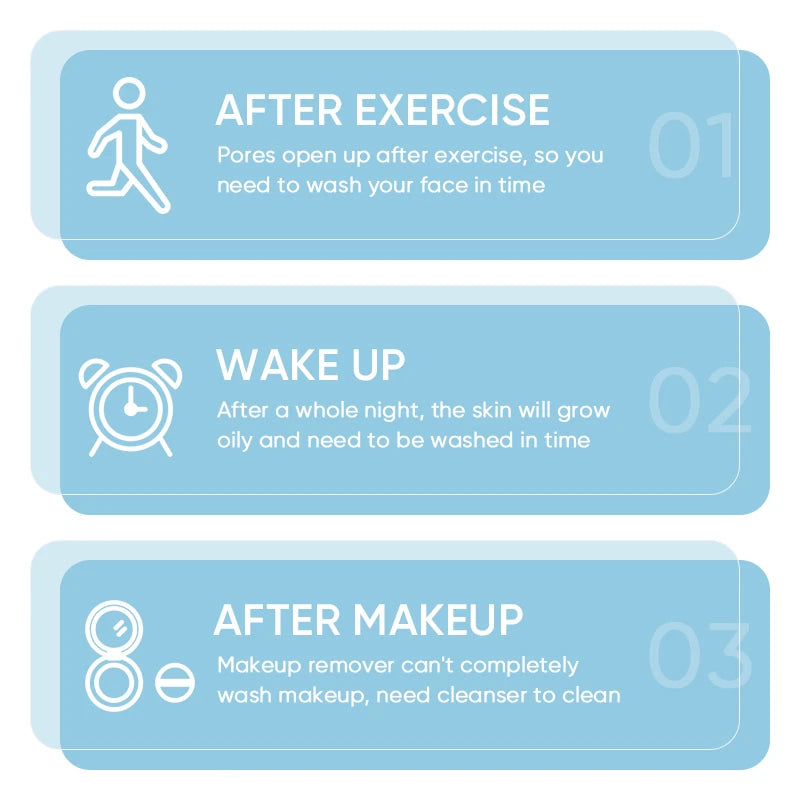 120ML SADOER Equipped with Brush Head Aloe Cleansing Mousse Refreshing Deep Foam Cleansing Facial Cleanser