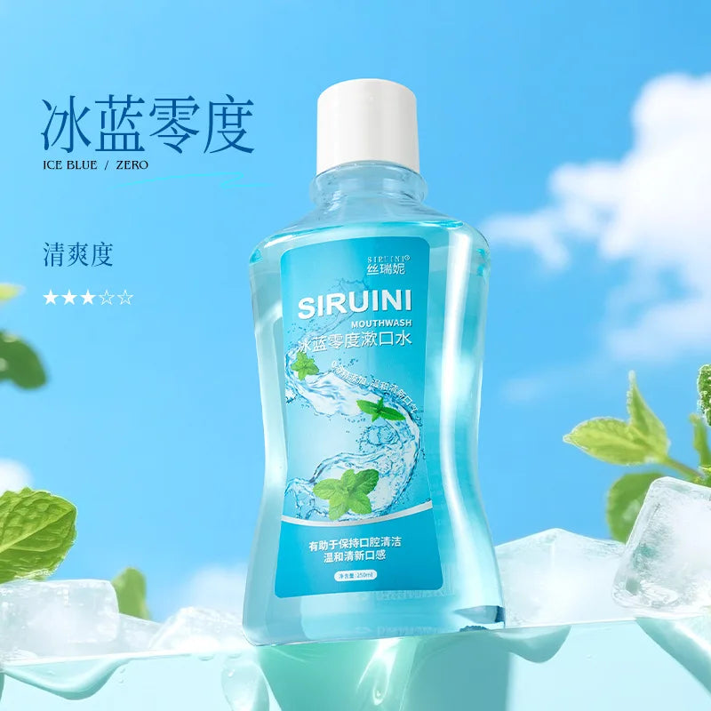 SIRUINI Mint Mouthwash,Portable Oral Cleaner,30 Seconds Fresh Breath with Long-lasting Fragrance Gentle Bottle-packed Mouthwash