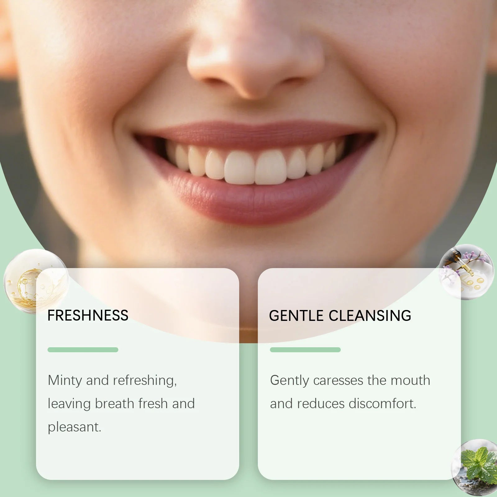 Orchid Mint Mouthwash Remove Odorfresh Breath Clean Oral Hygiene Relieve Gum Discomfort Reduce Food Residue Oral Care Mouthwash