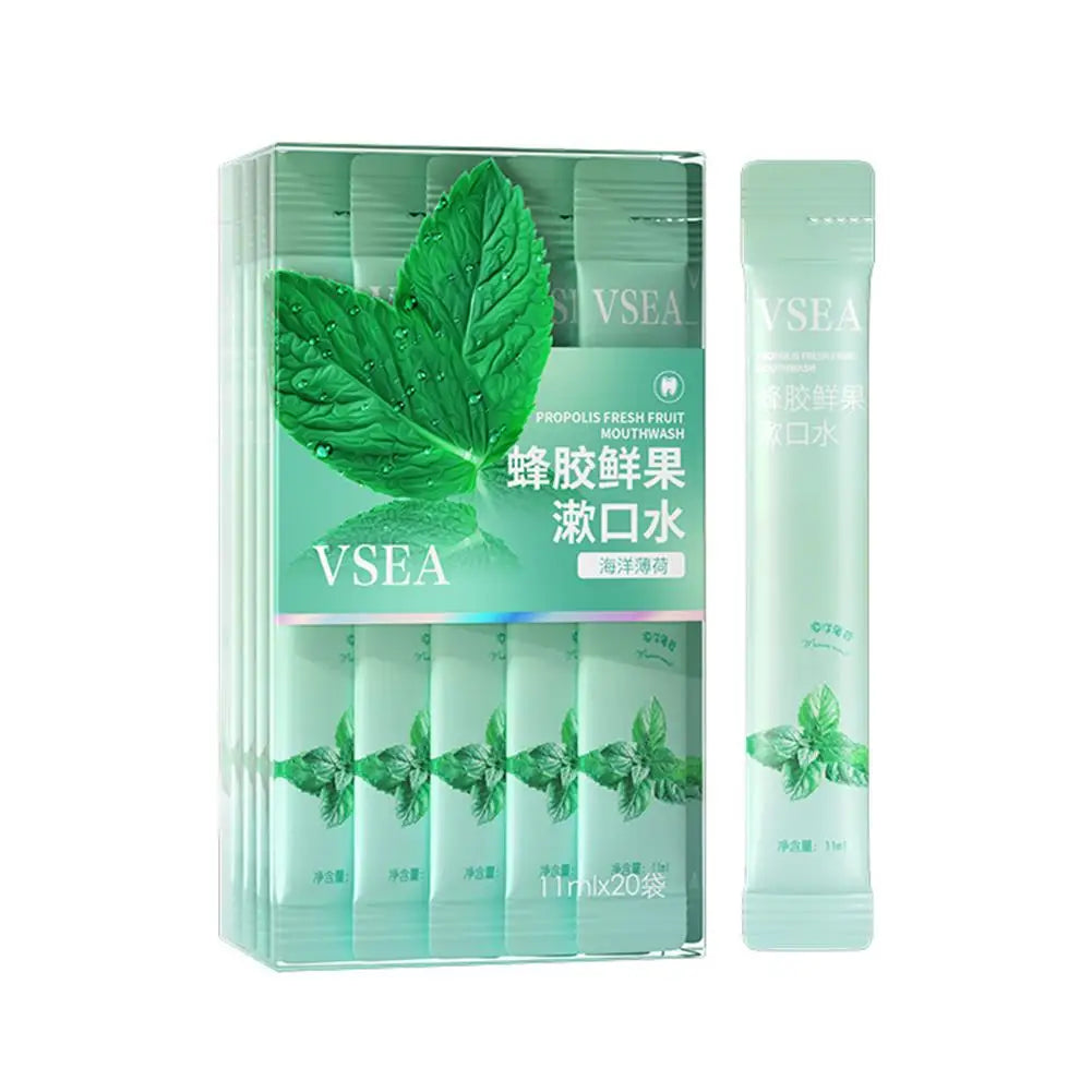 20pcs/Bag Protable Probiotic Mouthwash Portable Cleaning Mouthwash Strip Pack For Long-lasting Fragrance Oral