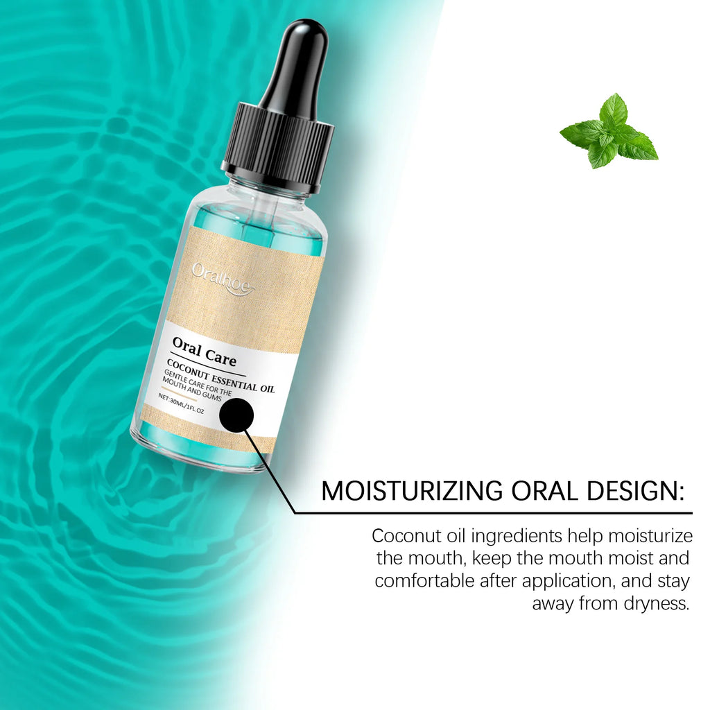 Oralhoe Coconut Oil Mouthwash Fresh Oral Breath Odor Removal Prevent Bad Breath Lasting Fragrance Coconut Oil Mouthwash 1floz