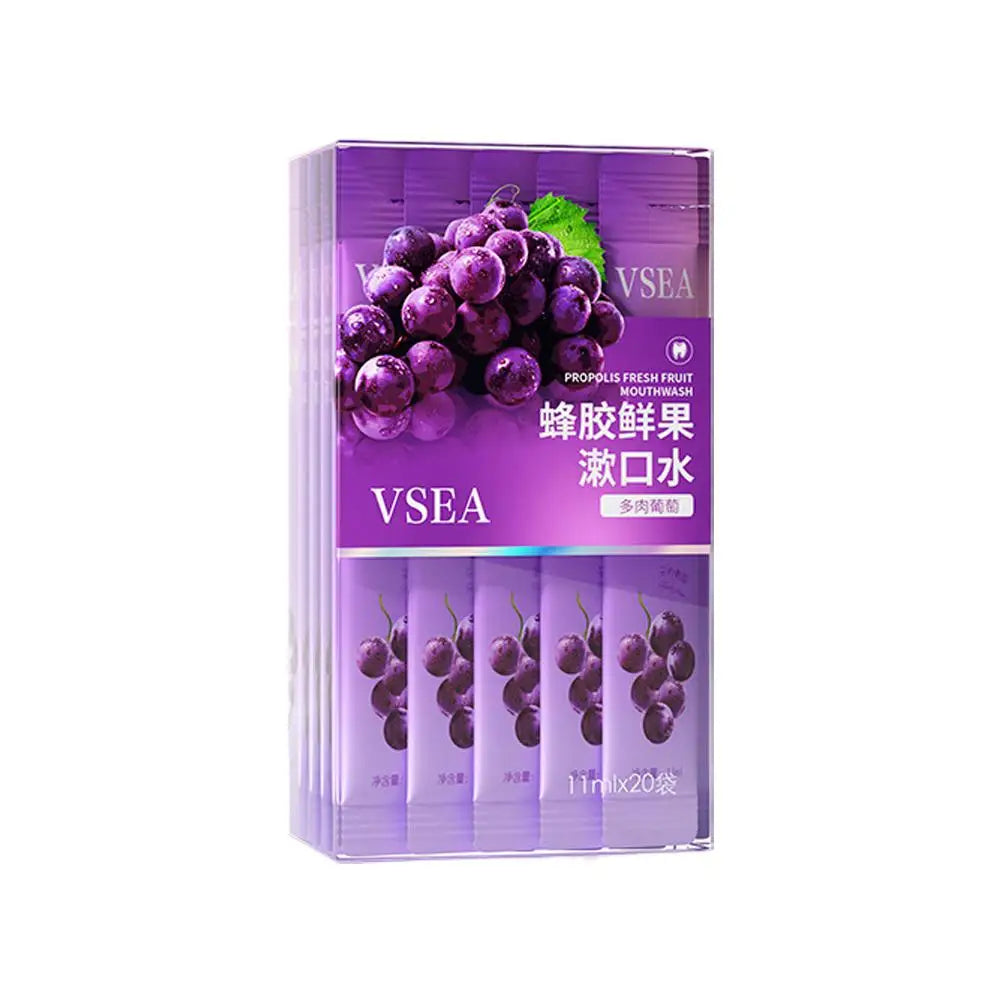 20pcs/Bag Protable Probiotic Mouthwash Portable Cleaning Mouthwash Strip Pack For Long-lasting Fragrance Oral