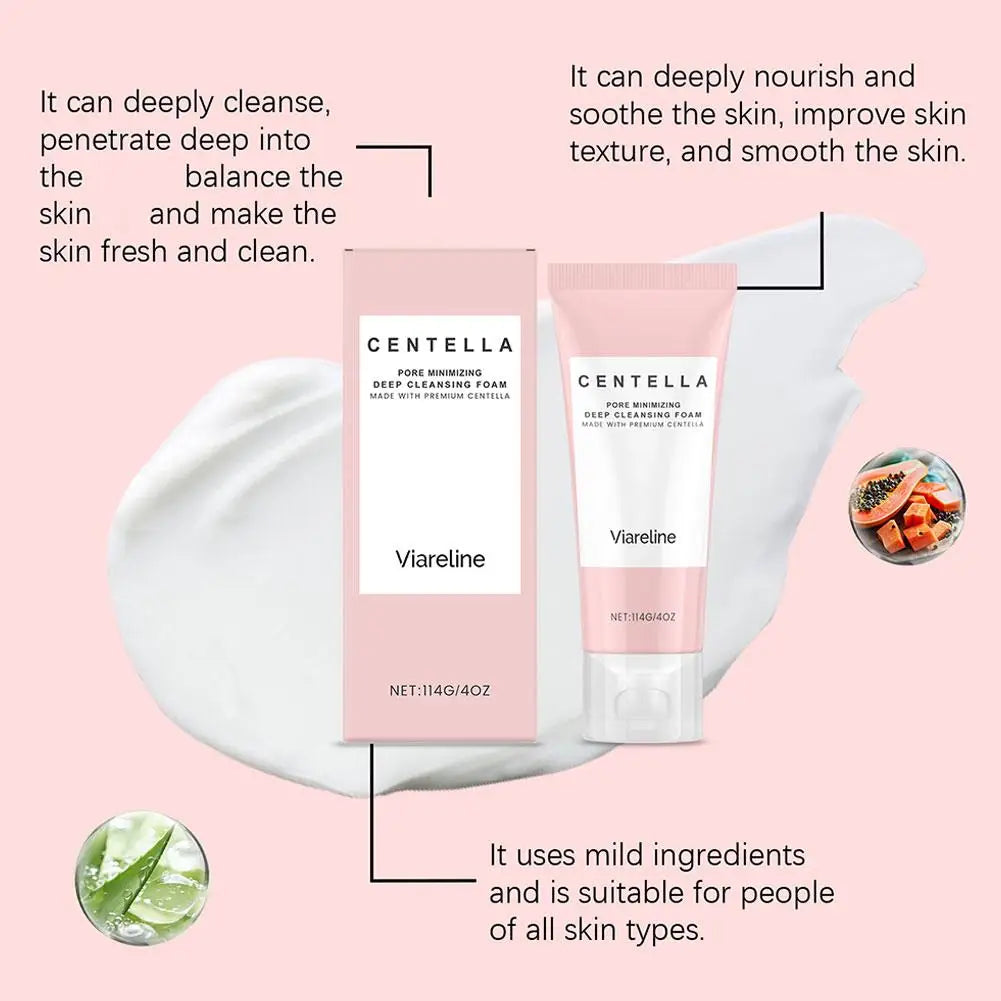 SKIN1004 Madagascar Centella Poremizing Deep Cleansing Foam Tone Brightening Cleansing Gel Foam Facial Moisturizing Cleanser