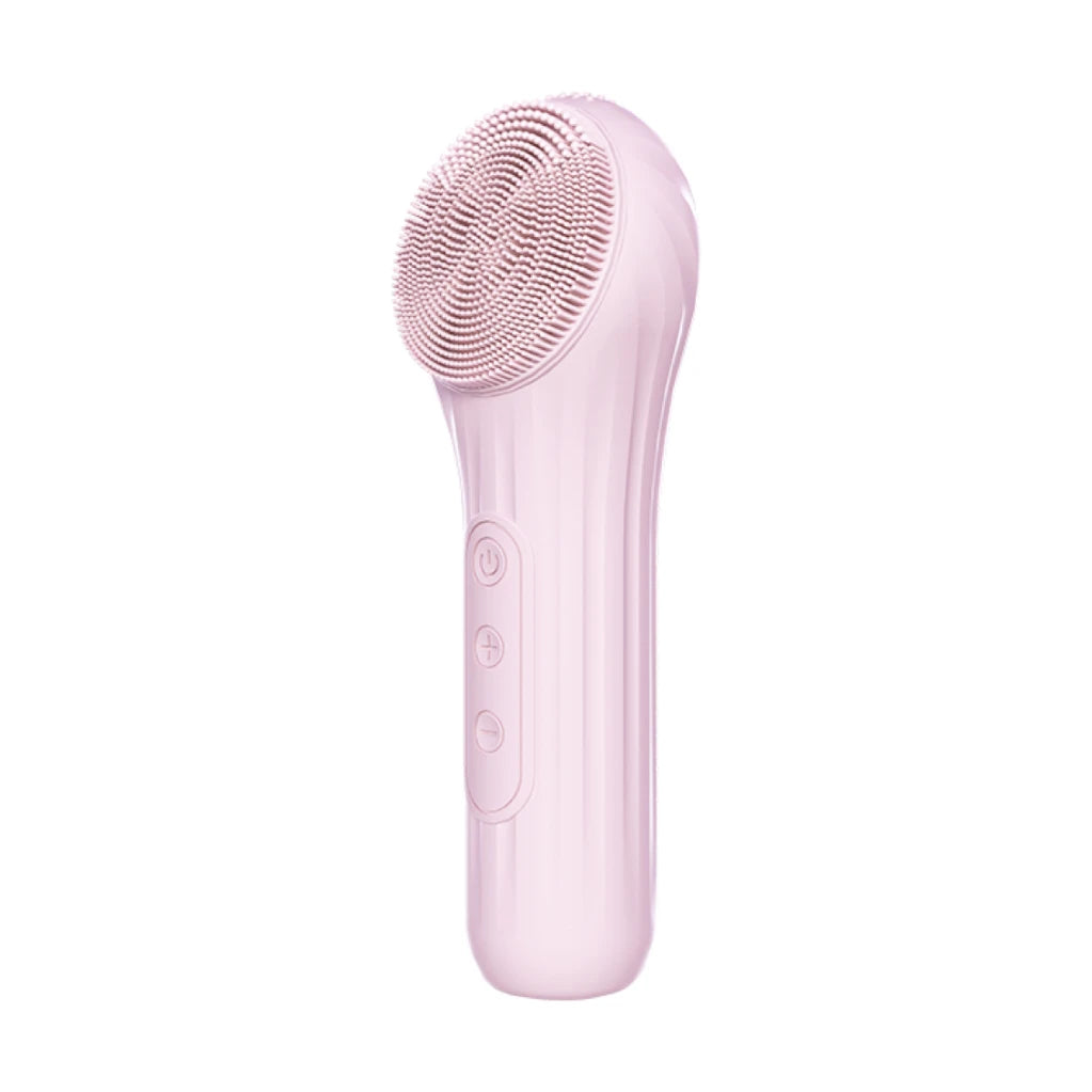 Electric Facial Cleansing Brush Sonic Face Massager Warming Deep Pore Cleaning Waterproof Silicone Blackhead Remover