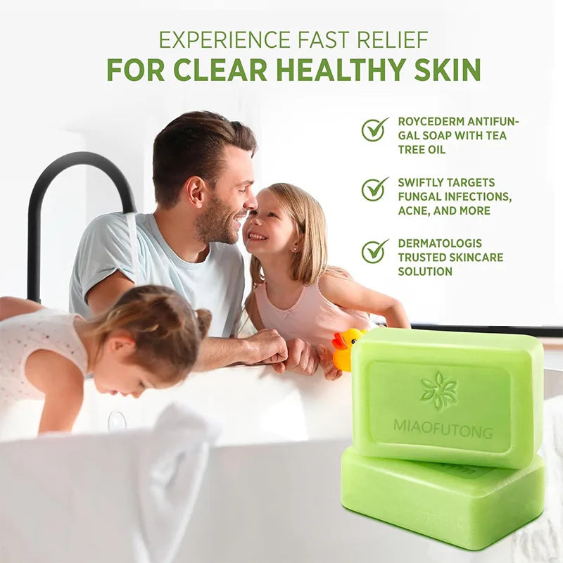 115g Tea Tree Oil Antifungal Soap Body Cleansing Antibacterial Handmade Soap Deep Cleansing Soap for All Skin Type