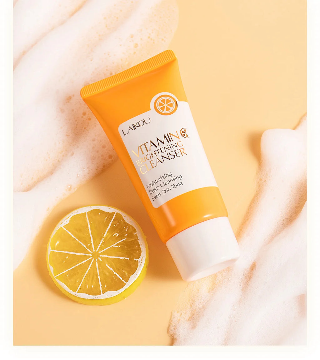 Vitamin C Facial Cleanser 50g Hydrating Moisturizing Deep Cleanse Refines Pores Brightening Skin Care Product korean skin care
