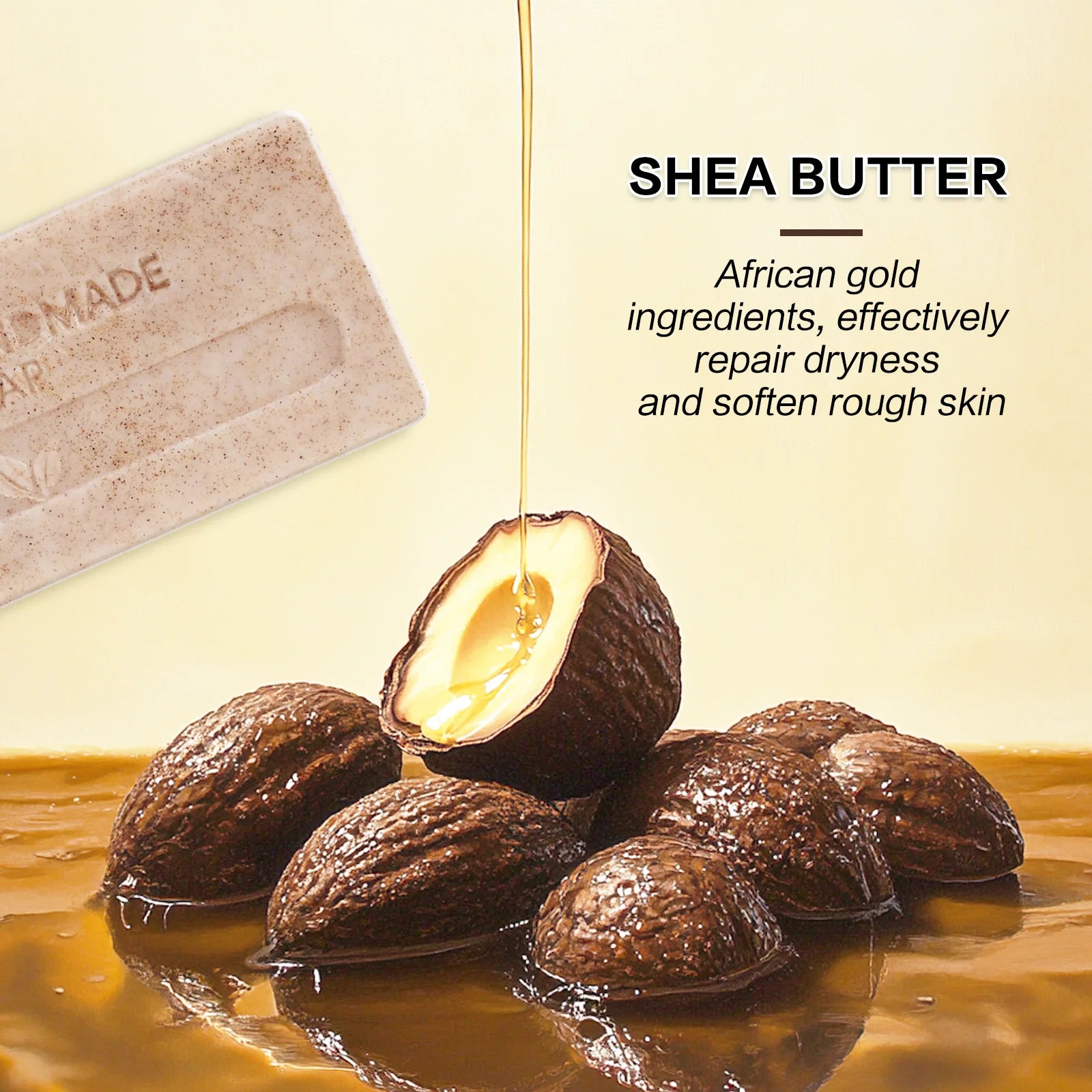 YILEST 140g 3-IN-1 Men's Body Bar-Exfoliating Moisturizing, Long-Lasting Fragrance Handmade Soap (Sandalwood/Lemon Citrus Scent)