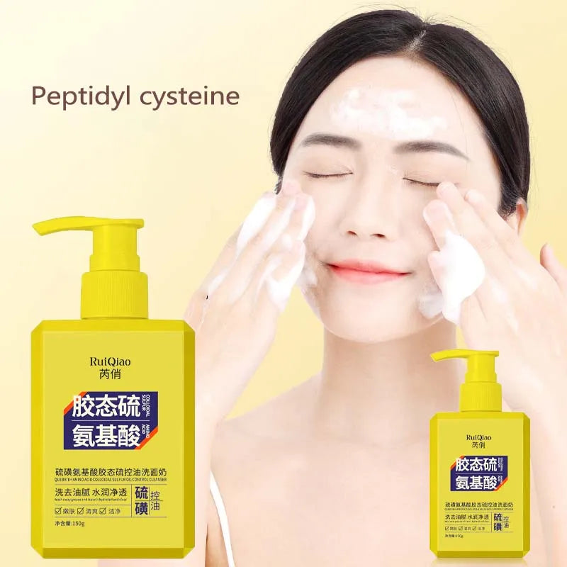 Gentle And Skin - Friendly Colloidal Sulfur Amino Acid Oil - Control Facial Cleanser Hydrating And Moisturizing