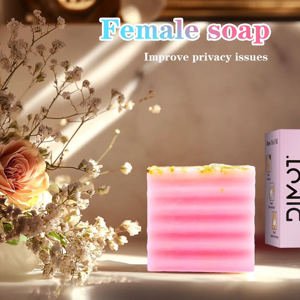 100g Natural Feminine Care Soap for PH Balance Odor Control & Hydration Daily Intimate Care Hygiene Handmade Feminine Soap Bar