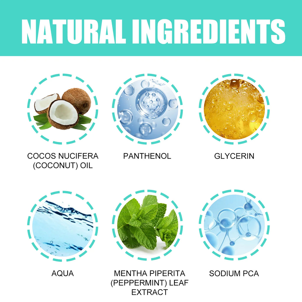 Coconut Mint Pulling Oil Mouthwash Kit With Tongue Scraper Fresh Oral Breath Odor Removal Tongue Scraper Set Tool Mouth Care