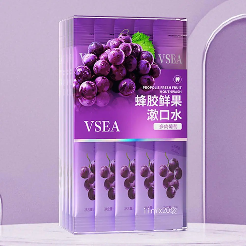 20pcs/Bag Protable Probiotic Mouthwash Portable Cleaning Mouthwash Strip Pack For Long-lasting Fragrance Oral