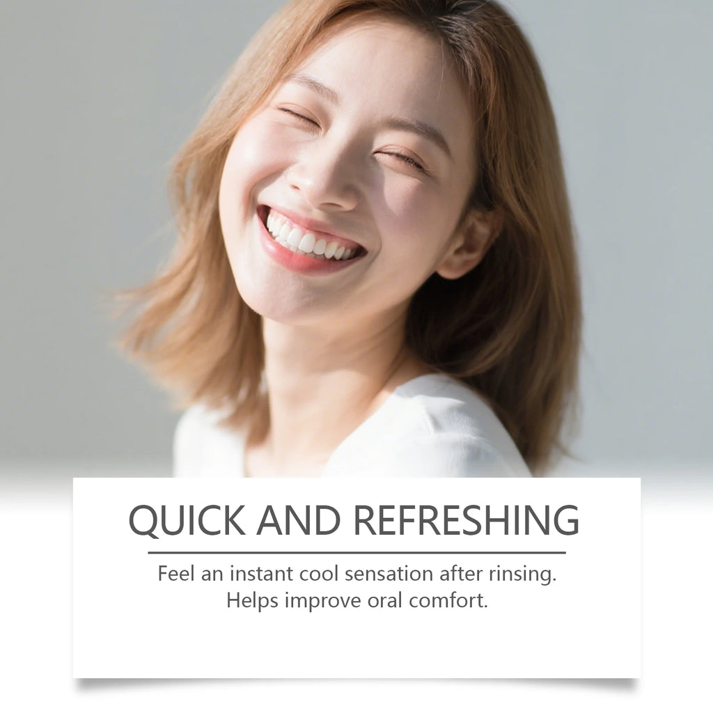 Mint Mouthwash - Long-Lasting Fresh Breath, Gentle Cleaning Non-Irritating, Portable for Home, Office & Travel Use