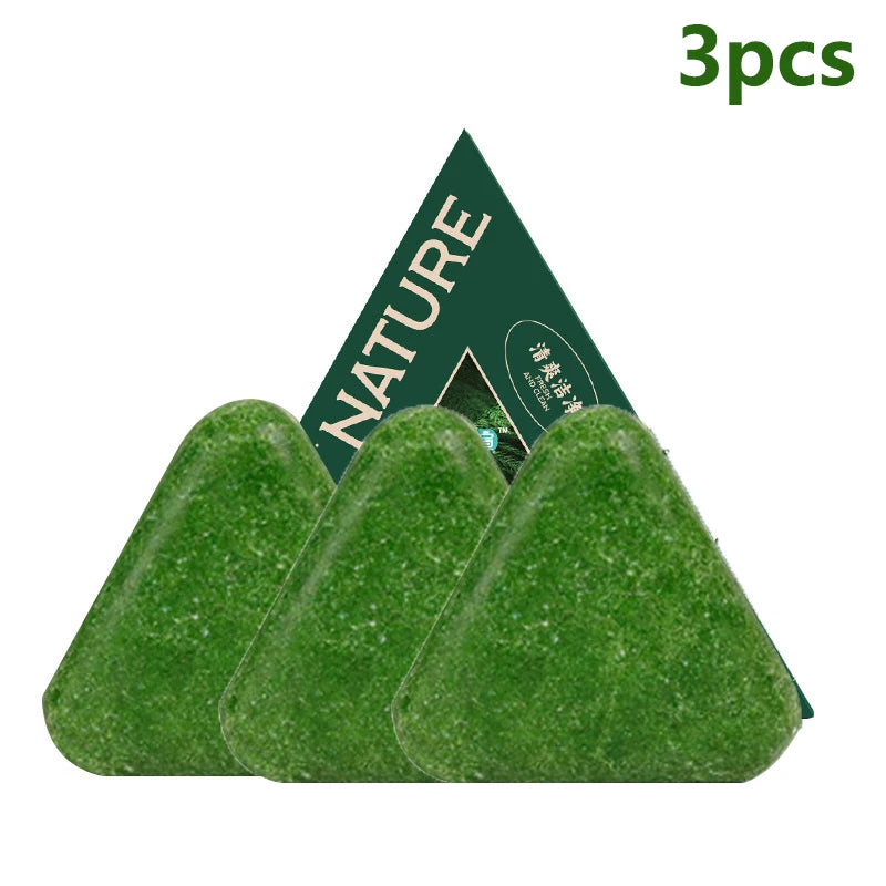 120g Seven-green Usman Orchidaceae Shampoo Refreshing Cleansing Oil Control Anti-Itch Replenishing Soap Soft Handmade Soap