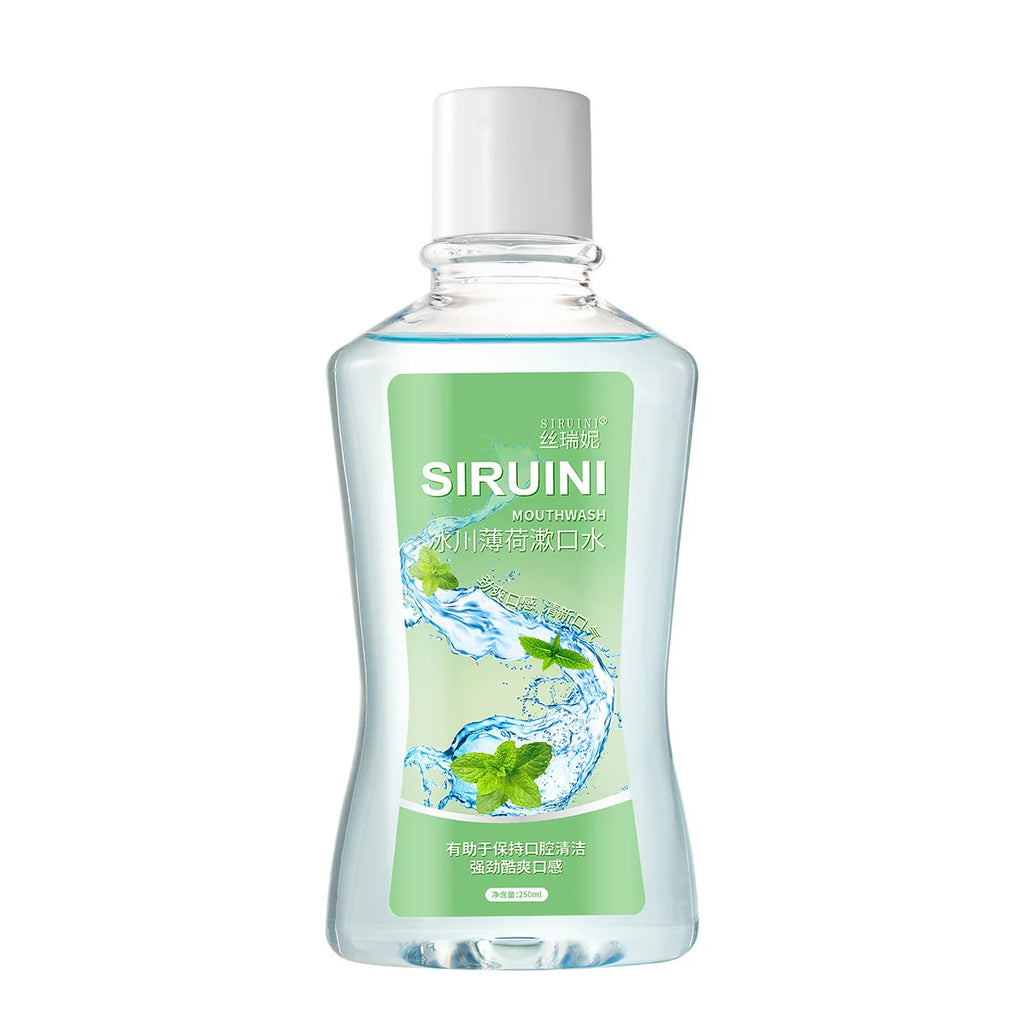SIRUINI Mint Mouthwash,Portable Oral Cleaner,30 Seconds Fresh Breath with Long-lasting Fragrance Gentle Bottle-packed Mouthwash