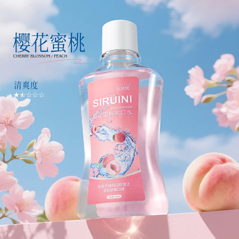 SIRUINI Mint Mouthwash,Portable Oral Cleaner,30 Seconds Fresh Breath with Long-lasting Fragrance Gentle Bottle-packed Mouthwash