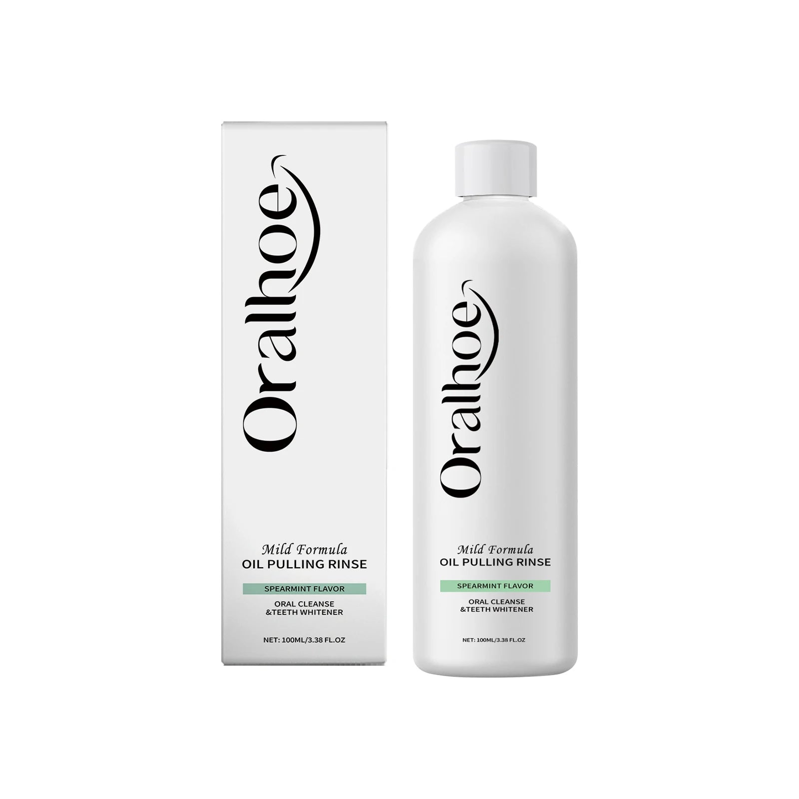 Mint Mouthwash - Long-Lasting Fresh Breath, Gentle Cleaning Non-Irritating, Portable for Home, Office & Travel Use