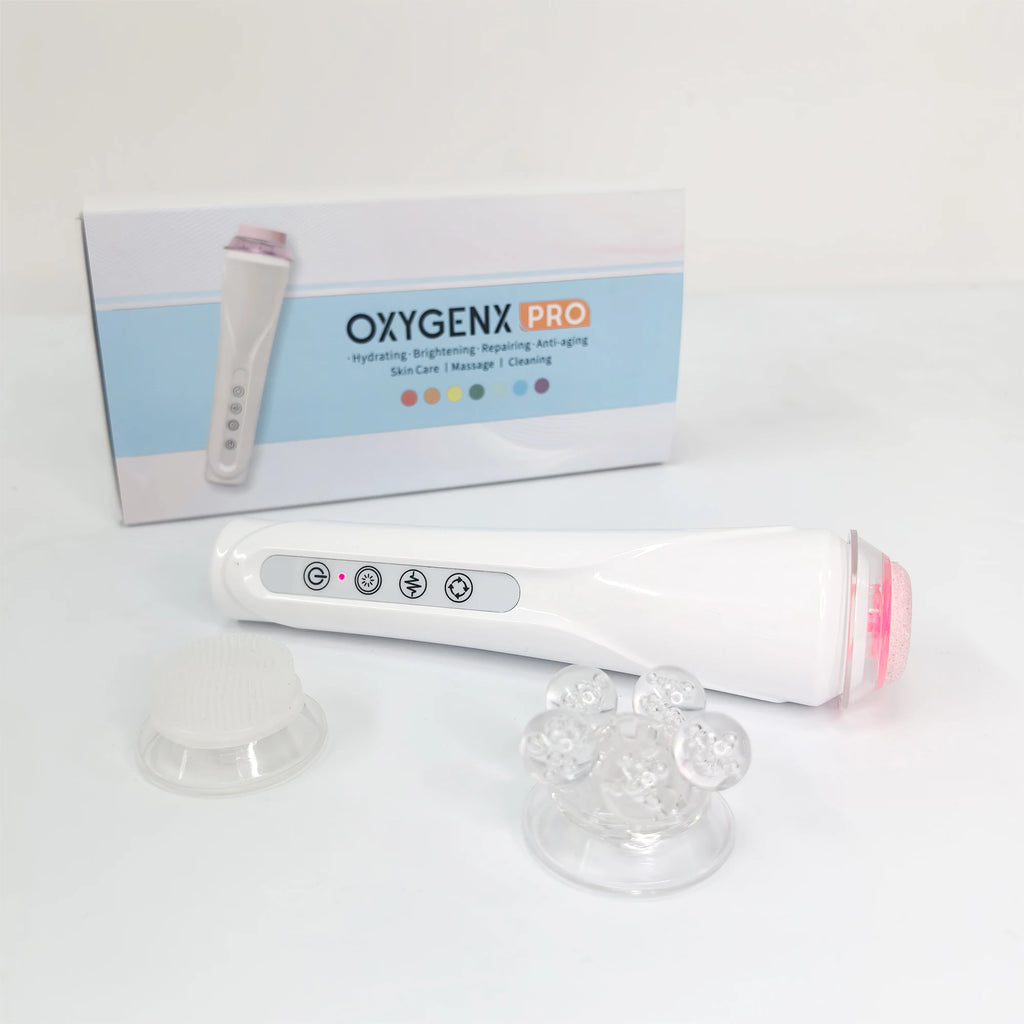 Newest Facial Roller Massage Co2 Oxygen Bubble Pods Beauty Device With Cleaning Brush Skin Tightening Oxygenation Facial Machine