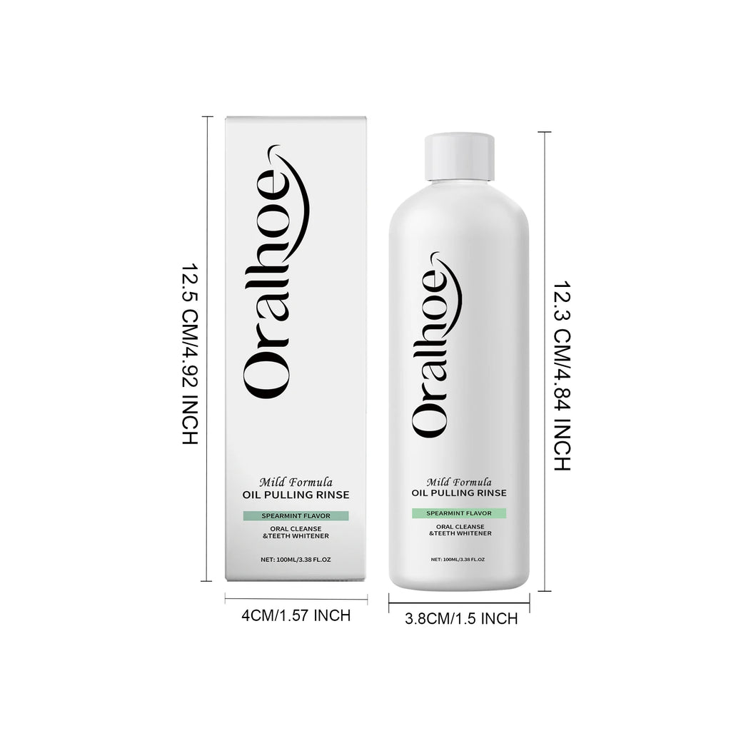 Mint Mouthwash - Long-Lasting Fresh Breath, Gentle Cleaning Non-Irritating, Portable for Home, Office & Travel Use